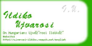 ildiko ujvarosi business card